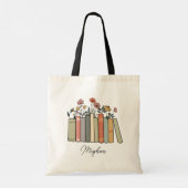 Gepersonaliseerde Bibliotheek Boekzak Gift voor Re Tote Bag (Achterkant)