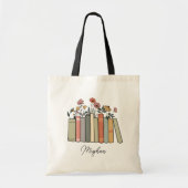 Gepersonaliseerde Bibliotheek Boekzak Gift voor Re Tote Bag (Voorkant)