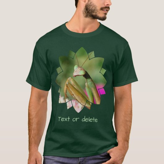 Gepersonaliseerde bidsprinkel insect t-shirt (Voorkant)