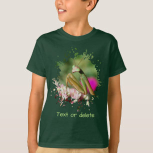 Gepersonaliseerde bidsprinkel insect t-shirt