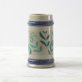 Gepersonaliseerde Bier Stein in wit/goud of grijs/ Bierpul (Center)