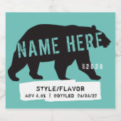 Gepersonaliseerde bierflesetiketten bier etiket (Enkel label)