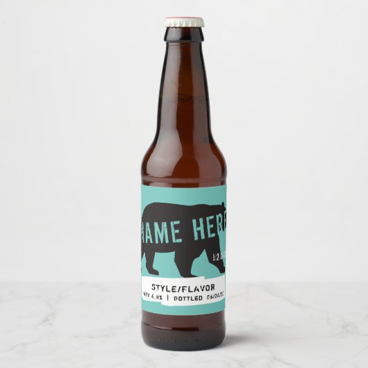 Gepersonaliseerde bierflesetiketten bier etiket (Voorkant)