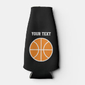 Gepersonaliseerde bierfleskoeler met basketbal flesjeskoeler (Voorkant)