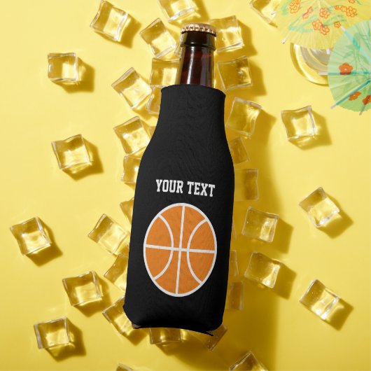 Gepersonaliseerde bierfleskoeler met basketbal flesjeskoeler (Insitu Zomer)