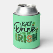 Gepersonaliseerde bierkoeler - Eat Drink Be Irish (Blikje Voorkant)