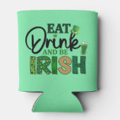 Gepersonaliseerde bierkoeler - Eat Drink Be Irish (Achterkant)