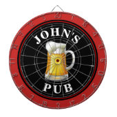 Gepersonaliseerde bierkroeg dartbord (Voorkant)