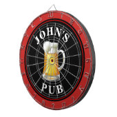 Gepersonaliseerde bierkroeg dartbord (Voorkant Rechts)