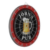 Gepersonaliseerde bierkroeg dartbord (Voorkant Links)