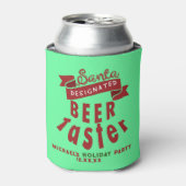 Gepersonaliseerde bierliefhebber Funny Christmas G Blikjeskoeler (Blikje Voorkant)