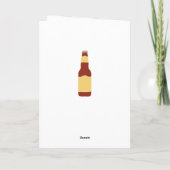 Gepersonaliseerde bierliefhebbers Hoppy Verjaardag Kaart (Achterkant)