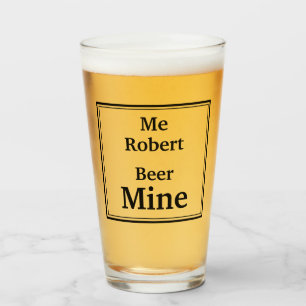 Gepersonaliseerde "BIERMIJN" Bier Glas