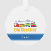 Gepersonaliseerde Big Brother Choo Choo trein Ornament (achterkant)