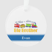 Gepersonaliseerde Big Brother Choo Choo trein Ornament (voorkant)