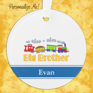 Gepersonaliseerde Big Brother Choo Choo trein Ornament