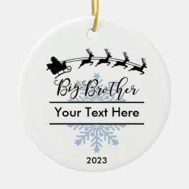 Gepersonaliseerde Big Brother Kerst Keepsake Keramisch Ornament