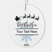 Gepersonaliseerde Big Brother Kerst Keepsake Keramisch Ornament (Links)