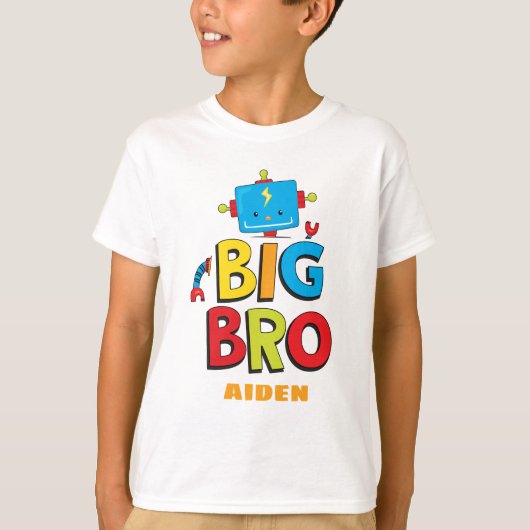 Gepersonaliseerde Big Brother Robot T-shirt (Voorkant)