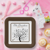 Gepersonaliseerde Big Family Tree (20 namen) Papieren Bordje (Feest)