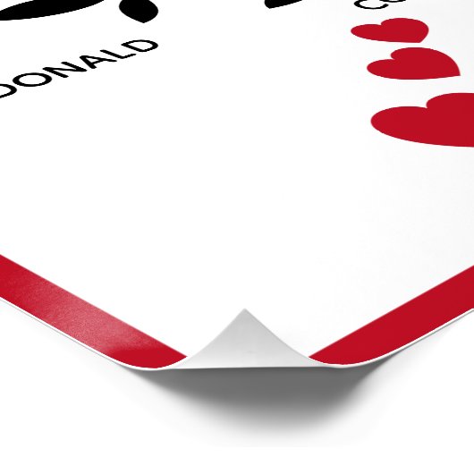 Gepersonaliseerde Big Family Tree (20 namen) Perfect Poster (Hoek)