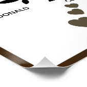 Gepersonaliseerde Big Family Tree (20 namen) Perfect Poster (Hoek)