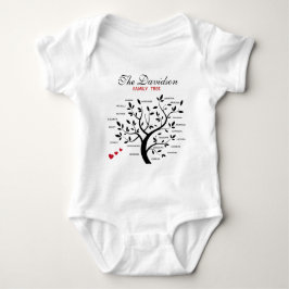 Gepersonaliseerde Big Family Tree (20 namen) Romper