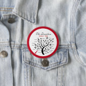 Gepersonaliseerde Big Family Tree (20 namen) Ronde Button 7,6 Cm (In situ)