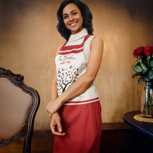 Gepersonaliseerde Big Family Tree (20 namen) Schort