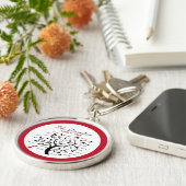 Gepersonaliseerde Big Family Tree (20 namen) Sleutelhanger (Zijkant)