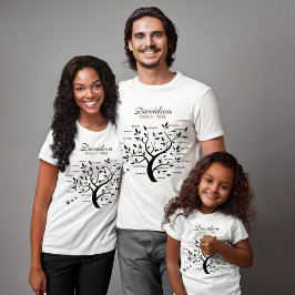 Gepersonaliseerde Big Family Tree (20 namen) T-shirt