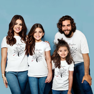 Gepersonaliseerde Big Family Tree (20 namen) T-shirt