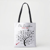 Gepersonaliseerde Big Family Tree (20 namen) Tote Bag (Voorkant)
