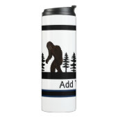 Gepersonaliseerde Big Foot Sasquatch Yeti Swamp Ap Thermosbeker (Gedraaid links)