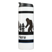 Gepersonaliseerde Big Foot Sasquatch Yeti Swamp Ap Thermosbeker (Geroteerd rechts)