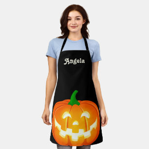 Gepersonaliseerde Big Happy Jack-O-Lantern Schort