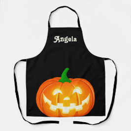 Gepersonaliseerde Big Happy Jack-O-Lantern Schort
