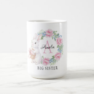 Gepersonaliseerde Big Sister Bunny Mok Roze Roos F