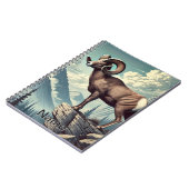 Gepersonaliseerde Bighorn Schaap op een Rocky Outc Notitieboek (Linkerzijde)