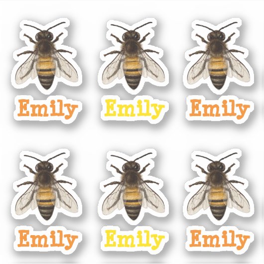 gepersonaliseerde bij sticker (Voorkant)