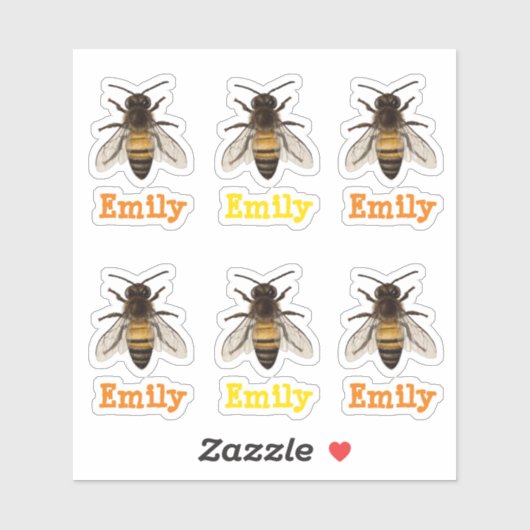 gepersonaliseerde bij sticker (Vel)