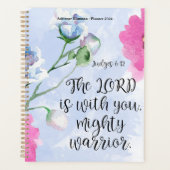 Gepersonaliseerde Bijbel Verse Bloemen Spiraal Planner (Voorkant)
