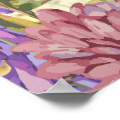 Gepersonaliseerde Bijbel Verse Bloemen Wall Art Poster (Hoek)