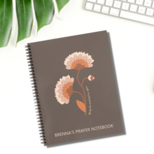 Gepersonaliseerde Bijbel Verse Floral Christelijk Notitieboek