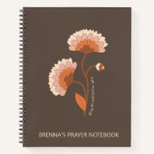 Gepersonaliseerde Bijbel Verse Floral Christelijk  Notitieboek (Voorkant)