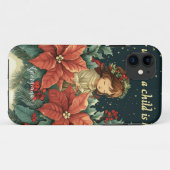 Gepersonaliseerde Bijbelse Geboorte Kind & Verse Case-Mate iPhone Case (Achterkant (horizontaal))