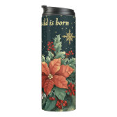 Gepersonaliseerde Bijbelse Geboorte Kind & Verse Thermosbeker (Geroteerd rechts)