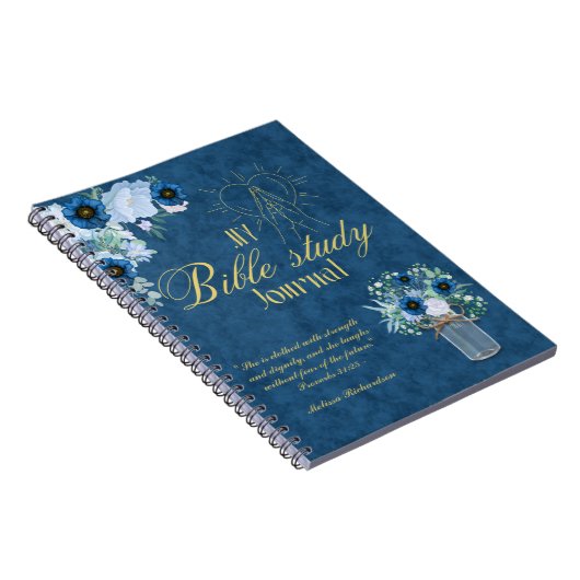 Gepersonaliseerde Bijbelstudie Naam en geloofsbijb Notitieboek (Rechterzijde)