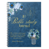 Gepersonaliseerde Bijbelstudie Naam en geloofsbijb Notitieboek (Voorkant)