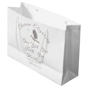 Gepersonaliseerde Bijbelvers Baptismal Groot Cadeauzakje